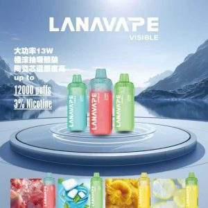 LANA 12000口拋棄式電子煙-20ml煙油-台灣現貨
